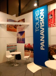El stand de Panavisión Tours sirvió de punto de reunión con profesionales del sector.