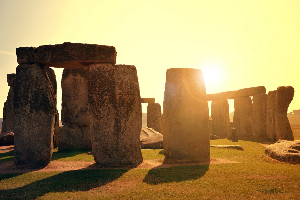 Puesta de sol en Stonehenge